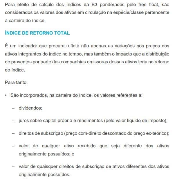 ibovespa total return